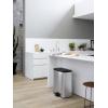 Curver Deco bin slim 254619 odpadkový koš, 52 l, (š x v x h) 486 x 615 x 284 mm, stříbrná, černá, 1 ks