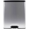Curver Deco bin slim 254610 odpadkový koš, 65 l, (š x v x h) 480 x 615 x 280 mm, stříbrná, černá, 1 ks