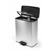 Curver Deco bin slim 254610 odpadkový koš, 65 l, (š x v x h) 480 x 615 x 280 mm, stříbrná, černá, 1 ks