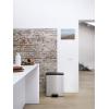 Curver Deco bin slim 254610 odpadkový koš, 65 l, (š x v x h) 480 x 615 x 280 mm, stříbrná, černá, 1 ks