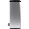 Curver Deco bin slim 254610 odpadkový koš, 65 l, (š x v x h) 480 x 615 x 280 mm, stříbrná, černá, 1 ks