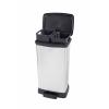 Curver Deco bin metalics 254620 odpadkový koš, 46 l, (š x v x h) 407 x 749 x 307 mm, stříbrná, černá, 1 ks