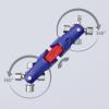 Knipex 00 11 06 V04 KNIPEX 00 11 06 V04 Univerzální klíč na rozvodné skříně JointKey Quadro pro běžné zavírací systémy, 161 mm klíč od skříňového rozvaděče 1 ks