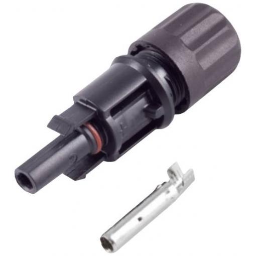 PV4 zásuvka 2.5 -6 mm², IP68, 1500 v 2800011 černá BKL Electronic Množství: 25 ks