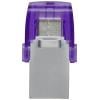 Kingston DataTraveler microDuo 3C USB flash disk Retail 64 GB nerezová ocel, fialová DTDUO3CG3/64GB USB 3.2 (Gen 1x1) , USB-C®