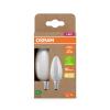 OSRAM HOMELIGHTING 4099854253805 LED Energetická třída (EEK2021) A (A - G) E14 svíčkový tvar 2.2 W = 40 W teplá bílá (Ø x v) 35 mm x 35 mm 2 ks
