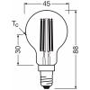 OSRAM HOMELIGHTING 4099854255229 LED Energetická třída (EEK2021) A (A - G) E14 kapkový tvar 3.8 W = 60 W teplá bílá (Ø x v) 45 mm x 45 mm 1 ks