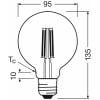 OSRAM HOMELIGHTING 4099854235436 LED Energetická třída (EEK2021) A (A - G) E27 kulatý tvar 3.8 W = 60 W teplá bílá (Ø x v) 95 mm x 95 mm 1 ks