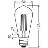 OSRAM HOMELIGHTING 4099854235634 LED Energetická třída (EEK2021) A (A - G) E27 válcový tvar 3.8 W = 60 W teplá bílá (Ø x v) 64 mm x 64 mm 1 ks