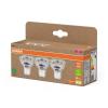 OSRAM HOMELIGHTING 4099854277900 LED reflektor Energetická třída (EEK2021) A (A - G) GU10 žárovka 2.5 W = 50 W teplá bílá (Ø x v) 50 mm x 50 mm 3 ks