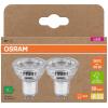 OSRAM HOMELIGHTING 4099854245299 LED reflektor Energetická třída (EEK2021) A (A - G) GU10 žárovka 2 W = 50 W teplá bílá (Ø x v) 50 mm x 50 mm 2 ks