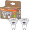 OSRAM HOMELIGHTING 4099854245299 LED reflektor Energetická třída (EEK2021) A (A - G) GU10 žárovka 2 W = 50 W teplá bílá (Ø x v) 50 mm x 50 mm 2 ks