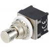 TRU COMPONENTS TC-12193712 Tlačítkový spínač 3P2T s přímým kolíkem Spínací proud (max.): 4 A 1 ks