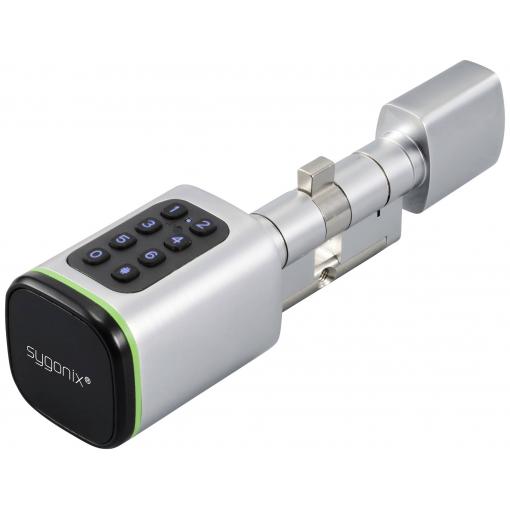 Sygonix SY-6121660 bezpečnostní cylindrická vložka 3 V/DC, připraveno pro Bluetooth, s podsvícenou klávesnicí