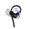Renkforce RF-6071542 RJ45 síťové kabely, propojovací kabely CAT 6 U/UTP 1.00 m černá Zásuvné kontakty otočné o 360°, Zahnutý kabelový vývod 1 ks