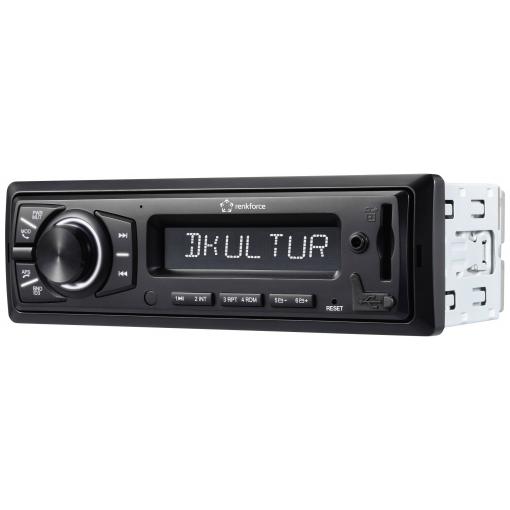 Renkforce RF-ARAR-400 autorádio vč. DAB antény, DAB+ tuner, Bluetooth® handsfree zařízení