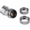 Thermaltake Pacific G1/4 PETG Tube 45-Degree Dual Compression 16mm OD – Chrome úhlová spojka pro vodní chladič