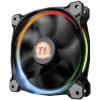 Thermaltake 3x Riing 12 LED RGB PC větrák s krytem černá (š x v x h) 120 x 120 x 25 mm včetně LED osvětlení