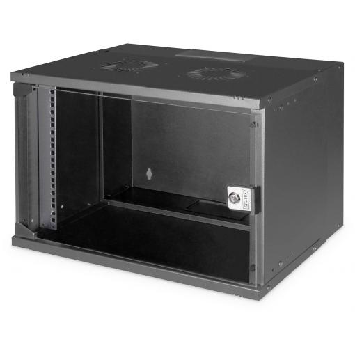 Digitus DN-49203 19 nástěnná rozváděcí skříň (š x v x h) 540 x 370 x 400 mm 7 U černá, černá (RAL 9005)