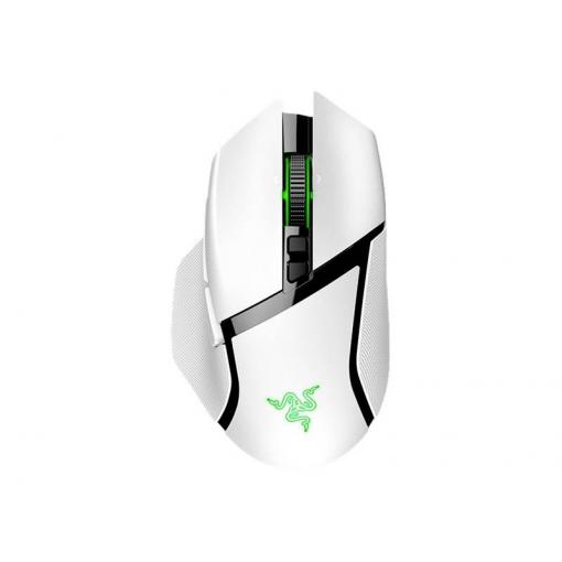 RAZER Basilisk V3 Pro White optická herní myš, přenos Bluetooth®, 30000 dpi, bílá