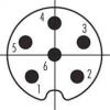 binder 86 6119 1100 00006 neupravený zástrčkový konektor pro senzory - aktory, 86 6119 1100 00006-20, piny: 6, 1 ks