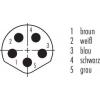binder 76 6319 1111 00005-0200 neupravený zástrčkový konektor pro senzory - aktory, 76 6319 1111 00005-0200-20, piny: 5, 1 ks