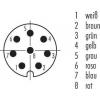 binder 76 6019 0111 00008-0200 neupravený zástrčkový konektor pro senzory - aktory, 76 6019 0111 00008-0200-20, piny: 8, 1 ks