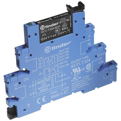 Finder 38.51.8.240.0060 vazební relé 230 V/AC 6 A 1 přepínací kontakt Piece 1 ks