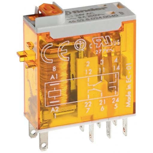 Finder 46.52.9.024.0074, 465290240074-10 zátěžové relé, monostabilní, 1 cívka, 250 V/AC, 8 A, 1 ks