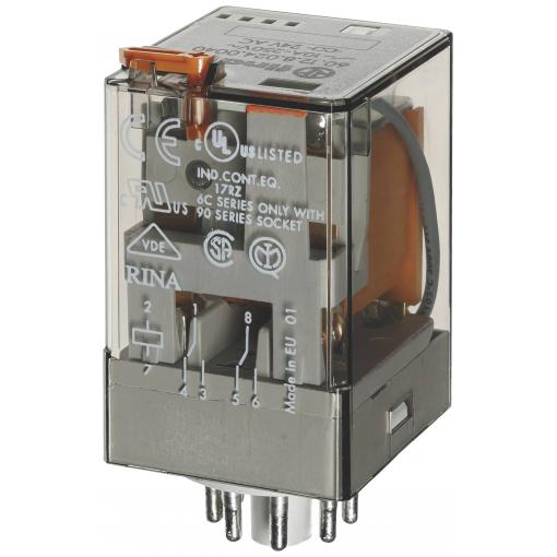 Finder 60.12.9.012.0040, 601290120040-10 zátěžové relé, monostabilní, 1 cívka, 250 V/AC, 10 A, 1 ks