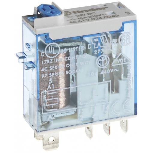 Finder 46.61.8.230.0040, 466182300040-10 zátěžové relé, monostabilní, 1 cívka, 250 V/AC, 16 A, 1 ks