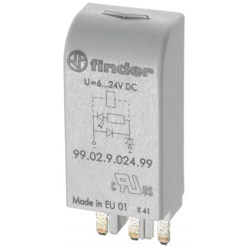 Finder zasouvací modul s diodou 99.02.3.000.00 1 ks