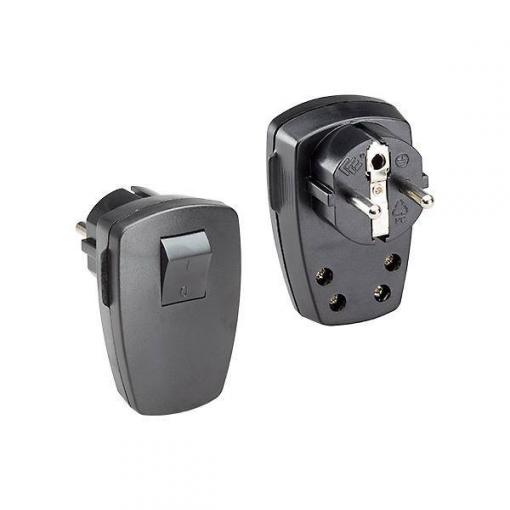 Bachmann 911.171 úhlová zástrčka SchuKo plast 250 V černá