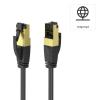 Hama 00200692 RJ45 síťové kabely, propojovací kabely CAT 8 S/FTP 1.5 m černá pozlacené kontakty 1 ks