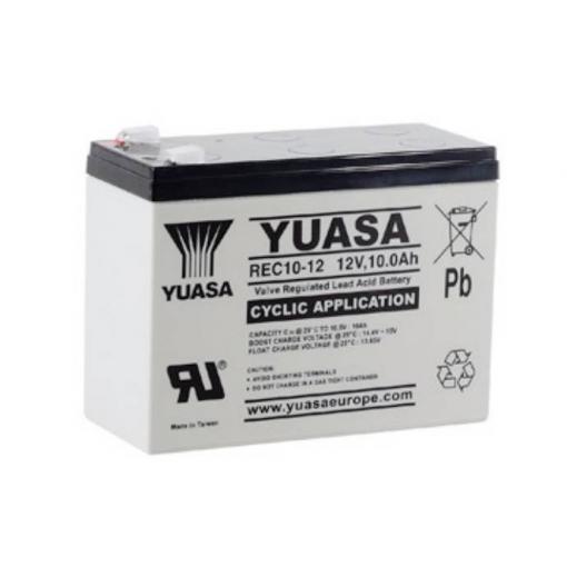 Yuasa REC10-12 olověný akumulátor 12 V 10 Ah olověný se skelným rounem (š x v x h) 151 x 112 x 65 mm nepatrné vybíjení