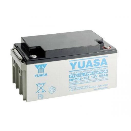 Yuasa NPC65-12I olověný akumulátor 12 V 65 Ah olověný se skelným rounem (š x v x h) 350 x 174 x 166 mm nepatrné vybíjení