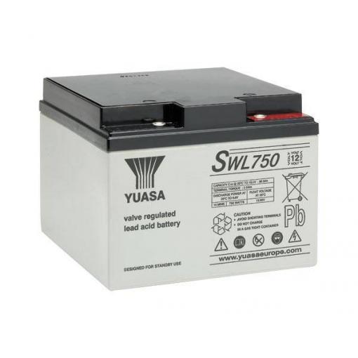 Yuasa SWL750 olověný akumulátor 12 V 25 Ah olověný se skelným rounem (š x v x h) 166 x 125 x 175 mm nepatrné vybíjení