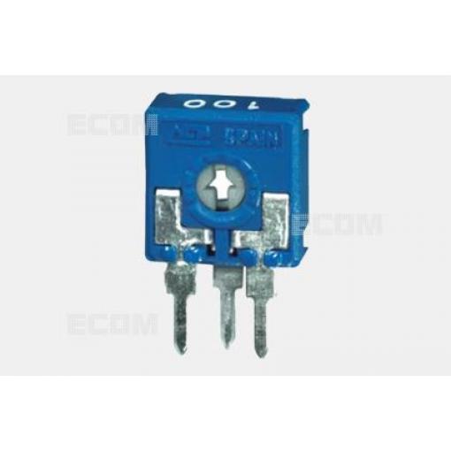 Odporový trimr uhlíkový CA6XH2,5 100K, 0,1 W, 100 V