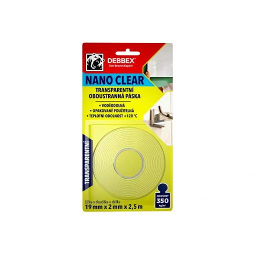 NANO páska 19mm x 2,5m DEBBEX oboustranná