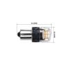 Autožárovka LED BA15S 12V CARCLEVER 16LED 2835SMD oranžová