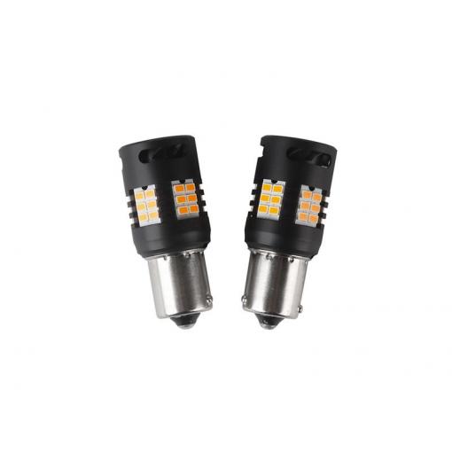 Autožárovka LED BAU15S 12V CARCLEVER 30LED 3020SMD oranžová 2ks