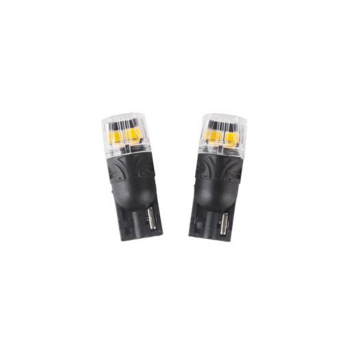 Autožárovka LED T10 12V CARCLEVER 4LED 2835SMD oranžová 2ks
