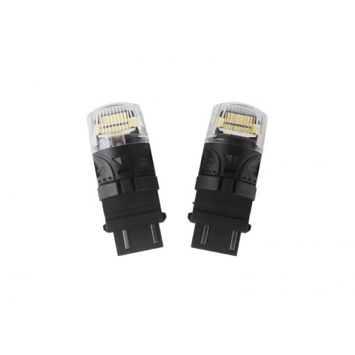 Autožárovka LED T20 (3157) 12V CARCLEVER 16LED 2835SMD bílá 2ks