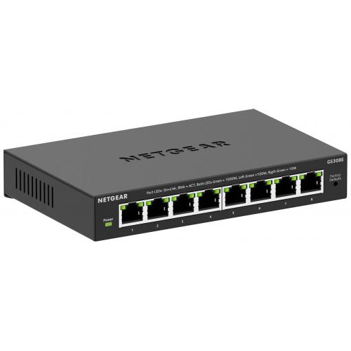 NETGEAR GS308E-400EUS GS308E síťový switch 8 portů 16 GBit/s