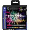 Staedtler fix pigment calligraphy pen 375 C12 barevně tříděná 2 mm 12 ks