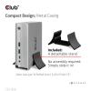 club3D USB-C® dokovací stanice 4K ChargingDock USB-C Vhodné pro značky (dokovací stanice pro notebook): Club 3D napájení USB-C®