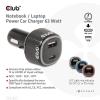 club3D CAC-1922 USB nabíječka, 1x USB A , 1x USB-C®, 63 W, černá