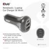 club3D CAC-1921 USB nabíječka, 2x USB A, 1x USB-C®, 36 W, černá