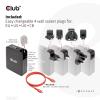 club3D CAC-1917 USB nabíjecí hub, GaN, 1x USB A , 3x USB-C®, 140 W, Dodávka energie, černá