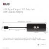 club3D USB 3.0 adaptér [1x USB-C® zástrčka - 4x USB-C® zásuvka] USB-Hub Typ C 0 mm